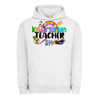 Pigment Lunar Rock Kindergarten Teacher Life Urban Hoodie - LillyAllenDesigns
