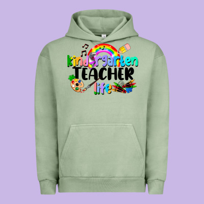 Kindergarten Teacher Life Urban Hoodie Designed By Lillyallendesigns