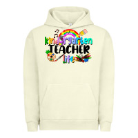 Pigment Pistachio Kindergarten Teacher Life Urban Hoodie - LillyAllenDesigns