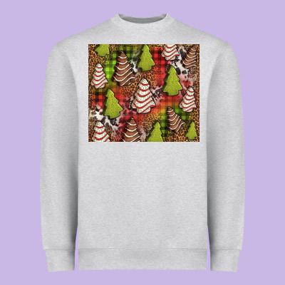 Christmas Cakes Western Heavyweight Sweatshirt Designed By Jasminsmagicworld