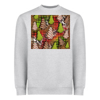 Heather Grey Christmas cakes western Heavyweight Sweatshirt - Jasminsmagicworld