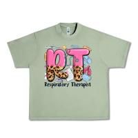 Oil Green respiratory therapist Urban Heavy Tee - MaliasSmallBusiness