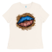 Bone western 4 of july lips Ladies Tee - BundleAndBundleShop
