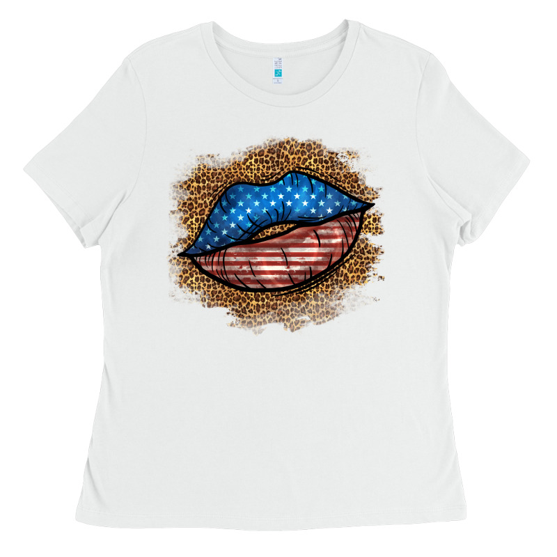 Western 4 Of July Lips Ladies Tee by BundleAndBundleShop | Teevron