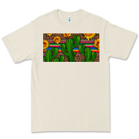 Bone sunflowers and cactus license plate Premium Tee - Artiststas