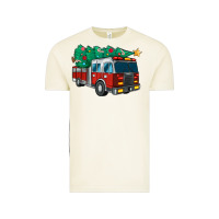 Vintage Arctic christmas fire truck Vintage Tee - MaliasSmallBusiness