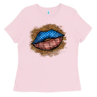 Western 4 Of July Lips Ladies Tee | Teevron