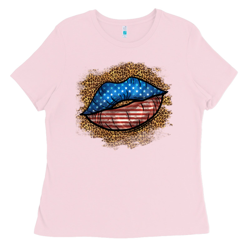 Western 4 Of July Lips Ladies Tee by BundleAndBundleShop | Teevron