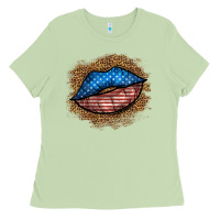 Matcha western 4 of july lips Ladies Tee - BundleAndBundleShop