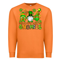 St. Patrick's Day Shamrockin' With My Gnomies Premium Sweatshirt | Teevron