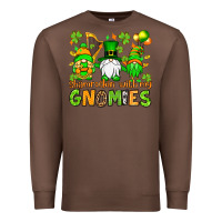 Chestnut St. Patrick's Day shamrockin' with my gnomies Premium Sweatshirt - OliviaCreatesArt