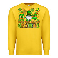 Lemon St. Patrick's Day shamrockin' with my gnomies Premium Sweatshirt - OliviaCreatesArt