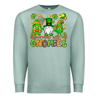 Seafoam St. Patrick's Day shamrockin' with my gnomies Premium Sweatshirt - OliviaCreatesArt