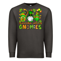 Smoke St. Patrick's Day shamrockin' with my gnomies Premium Sweatshirt - OliviaCreatesArt