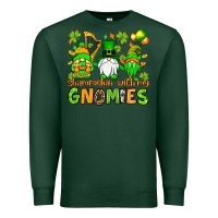 Sports Green St. Patrick's Day shamrockin' with my gnomies Premium Sweatshirt - OliviaCreatesArt