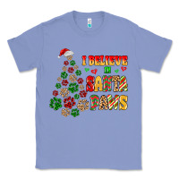 Colony Blue i believe in santa paws Classic Tee - MaliasSmallBusiness