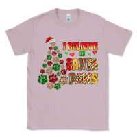 Lilac i believe in santa paws Classic Tee - MaliasSmallBusiness