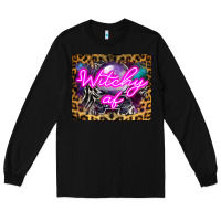 Black Witchy Af Crystal Ball Long Sleeve Tee - LillyAllenDesigns