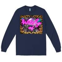 Navy Witchy Af Crystal Ball Long Sleeve Tee - LillyAllenDesigns