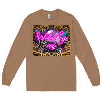 Toasted Coconut Witchy Af Crystal Ball Long Sleeve Tee - LillyAllenDesigns