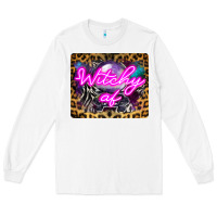 White Witchy Af Crystal Ball Long Sleeve Tee - LillyAllenDesigns