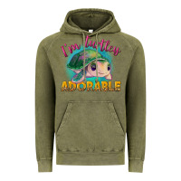 Vintage Olive im turtley adorable Vintage Hoodie - NancyCooperArtShop