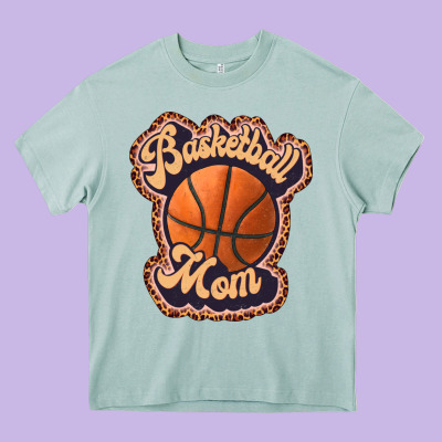 Basketball Mom Heavy Core Tee Designed By Jahusdesignshop
