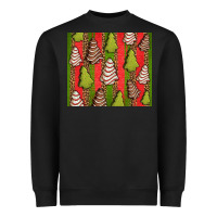 Black Christmas cakes leopard Heavyweight Sweatshirt - Jasminsmagicworld