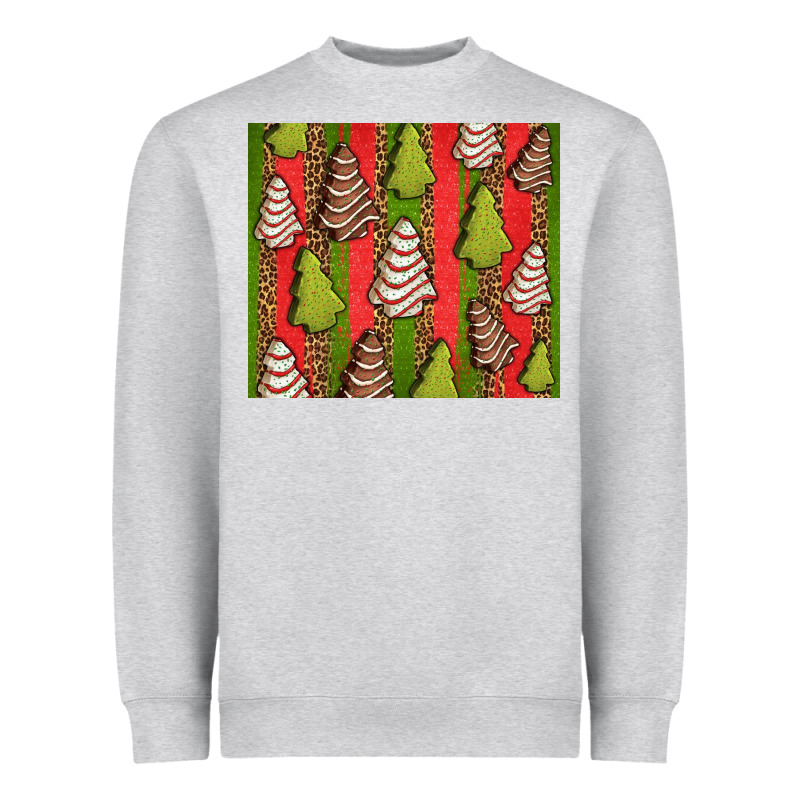 Christmas Cakes Leopard Heavyweight Sweatshirt by Jasminsmagicworld | Teevron