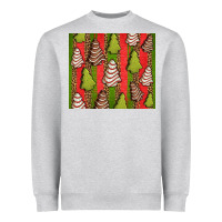 Heather Grey Christmas cakes leopard Heavyweight Sweatshirt - Jasminsmagicworld