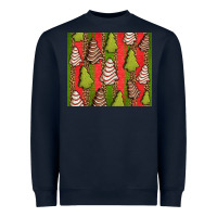 Navy Christmas cakes leopard Heavyweight Sweatshirt - Jasminsmagicworld