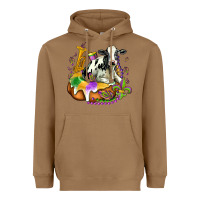 Toasted Coconut holstein mardi gras Heavyweight Hoodie - OliviaCreatesArt