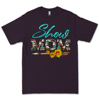 Plum show mom aztec cowhide sunflower and arrow Premium Tee - Artiststas