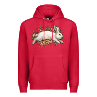 Cardinal Bunny Rabbit leopard Easter Day Premium Hoodie - HowdyJamesFarm