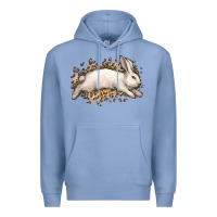 Colony Blue Bunny Rabbit leopard Easter Day Premium Hoodie - HowdyJamesFarm
