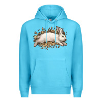 Ocean Blue Bunny Rabbit leopard Easter Day Premium Hoodie - HowdyJamesFarm