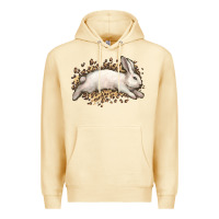 Pina Colada Bunny Rabbit leopard Easter Day Premium Hoodie - HowdyJamesFarm