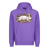 Purple Bunny Rabbit leopard Easter Day Premium Hoodie - HowdyJamesFarm