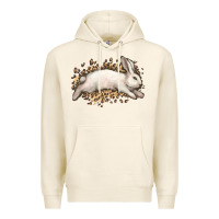 Tofu Bunny Rabbit leopard Easter Day Premium Hoodie - HowdyJamesFarm