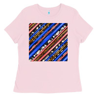 Bubblegum Pink western america seamless pattern Ladies Tee - BundleAndBundleShop