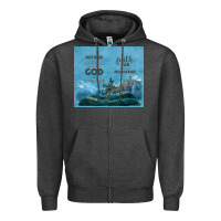 Charcoal Heather nothing is impossible with cross Zipper Hoodie - TumblerDesignByShophia