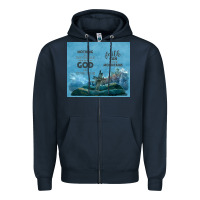 Navy nothing is impossible with cross Zipper Hoodie - TumblerDesignByShophia