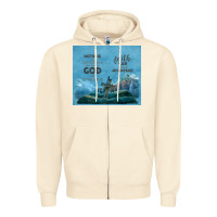 Sandshell nothing is impossible with cross Zipper Hoodie - TumblerDesignByShophia