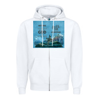 White nothing is impossible with cross Zipper Hoodie - TumblerDesignByShophia