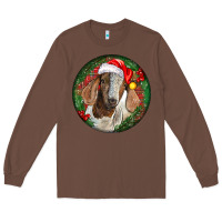 Chestnut Boer Goat Christmas Long Sleeve Tee - LillyAllenDesigns