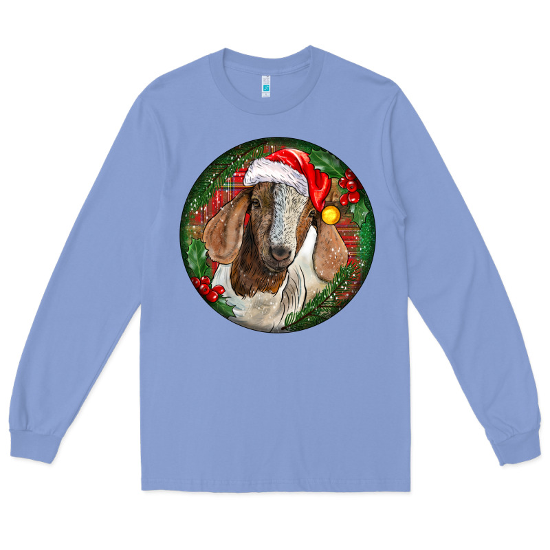 Boer Goat Christmas Long Sleeve Tee by LillyAllenDesigns | Teevron
