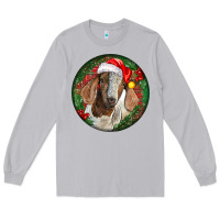 Moon Dust Boer Goat Christmas Long Sleeve Tee - LillyAllenDesigns