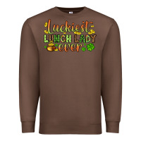 Chestnut St. Patrick's Luckiest lunch lady ever Premium Sweatshirt - OliviaCreatesArt