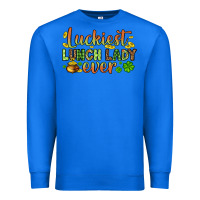True Royal St. Patrick's Luckiest lunch lady ever Premium Sweatshirt - OliviaCreatesArt