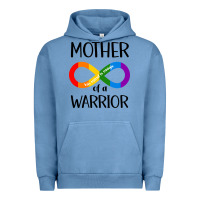 Pigment Pebble Blue Mother Of Warrior Urban Hoodie - CowhideDigitalArt